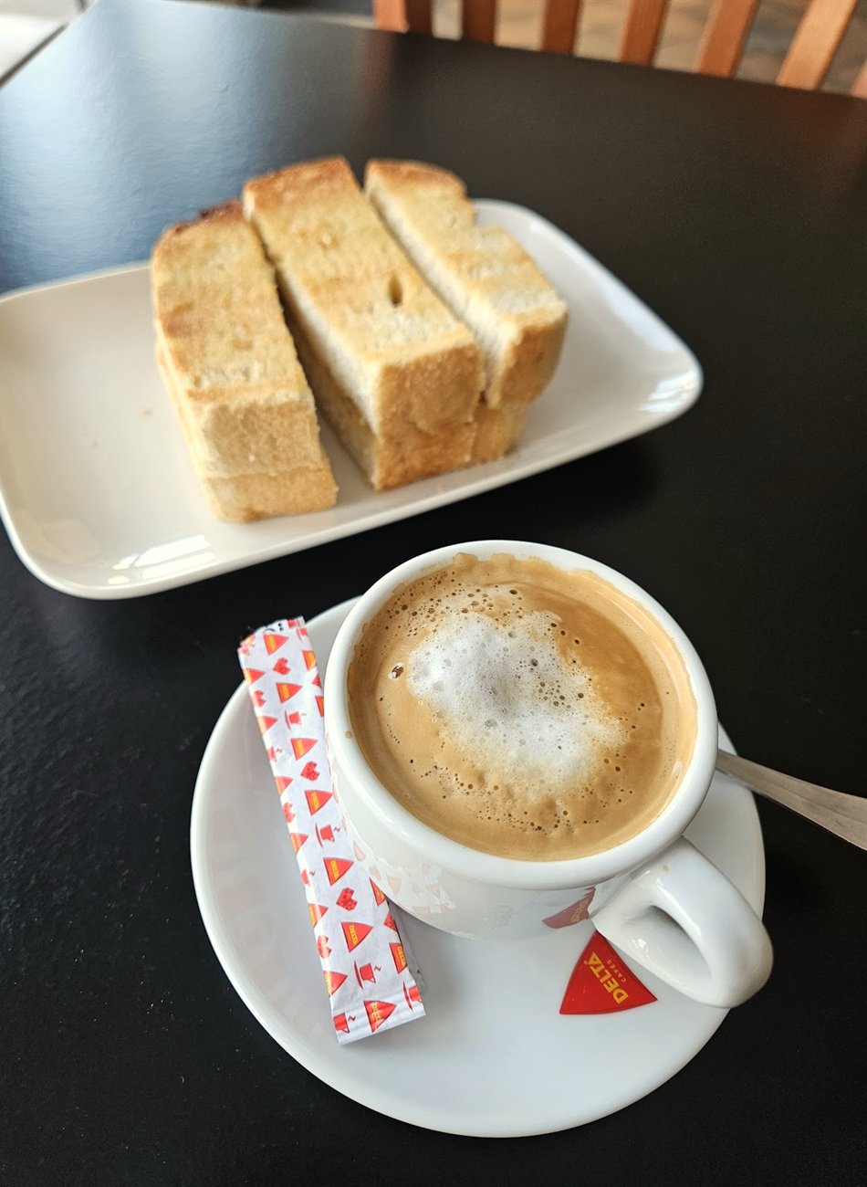 Espresso and a light bite